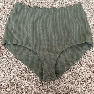 Marysia Santa Monica Scallop High Waist Bikini Bottom